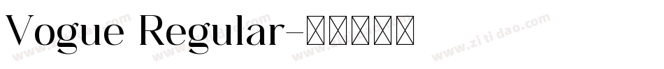 Vogue Regular字体转换